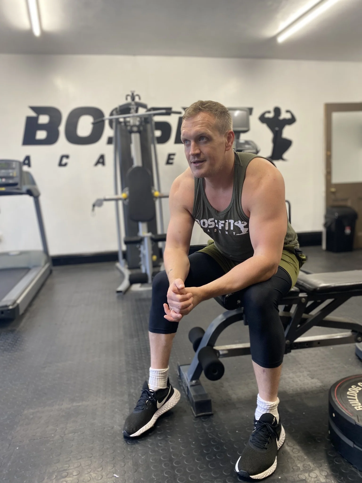 Barry in the BOSSFIX gym