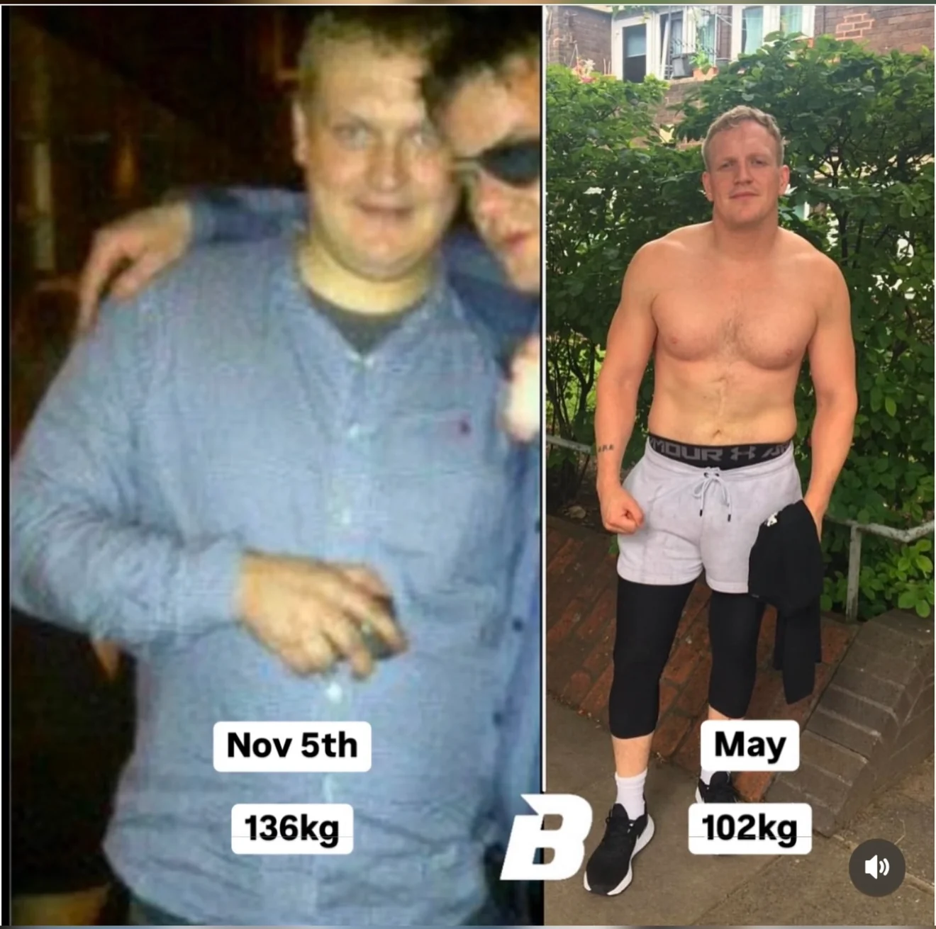Barry O’Shea’s own before-and-after transformation
