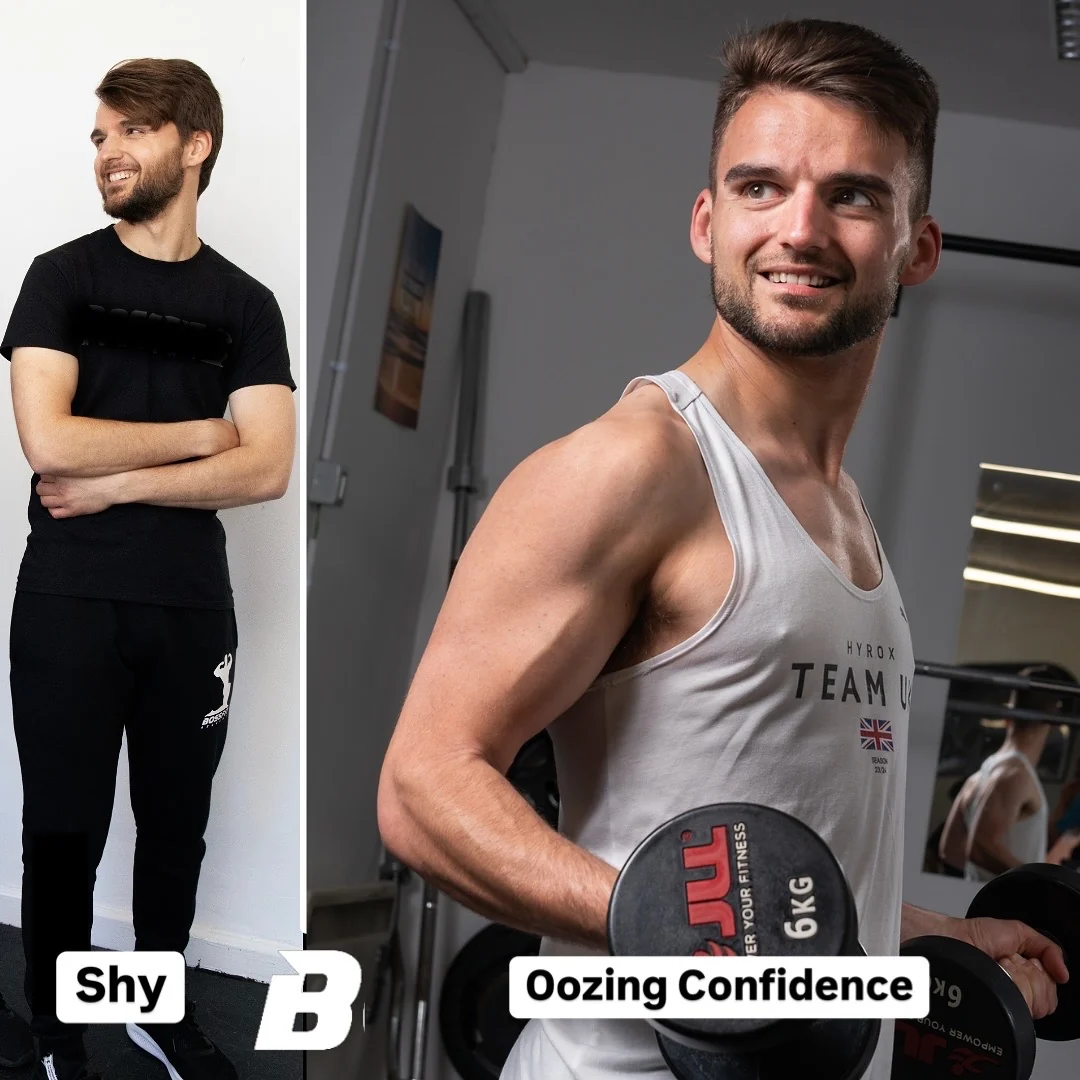 More than a change in physique. Before and after, shown side by side.